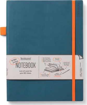 Image de Carnet de notes Bookaroo grand format - Marine