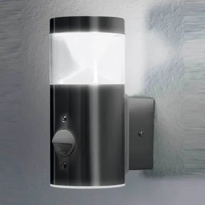 Zdjęcie produktu dla Osram LED lampa ścienna Endura Style Mini Wall zewnętrzna srebrna 4W czujnik ruchu ciepła biel IP44