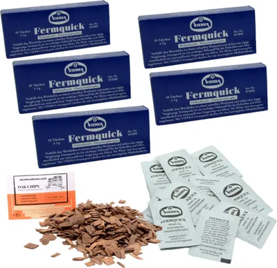 Produktbild von VIERKA Fermquick 5 x Hefenährstoffe 10x1g - Nährstoff für Weinhefe, Weinnährstoff