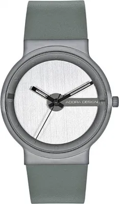 Produktbild von ADORA AD8428 Herrenuhr Quarzuhr Leder Edelstahl 5Bar grau