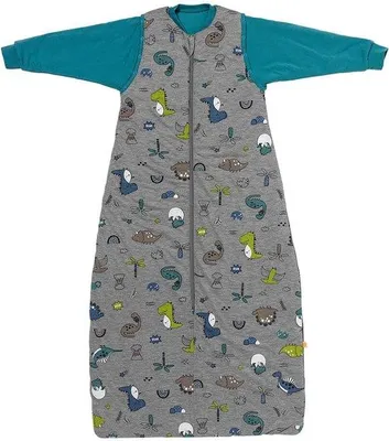 Produktbild von Ibenzoa® Babyschlafsack – Ganzjährig, atmungsaktive Baumwolle, verstellbare & abnehmbare Fleece-Ärmel, Reißverschluss mit Druckknöpfen, weiches hautfreundliches Futter