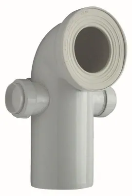 Produktbild von CORNAT WC-Ablaufbogen, 90 Grad mit 2 Stutzen, 50 mm, CKABAS9000