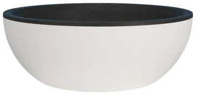 Image de Bac Pot de fleurs Double Parois effet Granit - Coupe D 50cm 23L - Blanc - Fabrication Française
