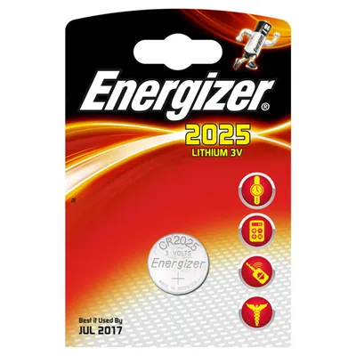 Image de Pile ENERGIZER CR2025 Lithium, paquet de 1