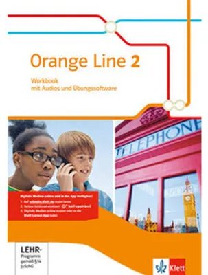 Produktbild von Orange Line 2. Workbook mit Audios und Übungssoftware Klasse 6