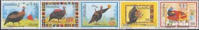 Produktbild von Briefmarken Namibia - Südwestafrika 1997 Mi 854-858 Fünferstreifen (kompl.Ausg.) postfrisch Helmperlhuhn
