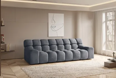 Image de DOMO-HOME Grand canapé CAMPILE - Design moderne et fonctionnel avec grand confort | Autoportant avec matériaux de haute qualité | Largeur 288cm | Couleur anthracite