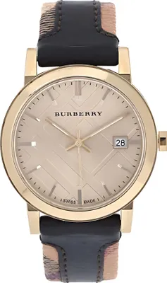 Image de Montre Burberry The City pour femme, dorée et marron