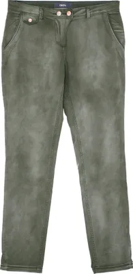Produktbild von 21681 Cecil, New York Tapered, Damen Jeans Hose, Softgabardine Stretch, smokey khakigrün, W 27 L 32