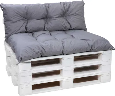 Produktbild von Palettenkissen 120x60x50cm, Gartenkissen Grau, Pallettensitzkissen, sitzkissen, Palettenkissen outdoor, Palettenmöbel, Satz Kissen für Gartenmöbel