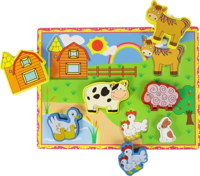 Produktbild von Das hölzerne Babypuzzle – Ein Bauernhof