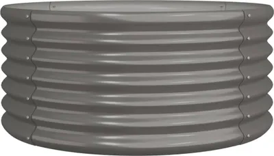 Produktbild von vidaXL Pflanzkübel Verzinkter Stahl 80x80x36 cm Grau