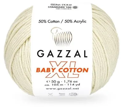 Produktbild von Wolle Gazzal Baby Baumwolle XL 3437 krem - Stricken & Häkeln