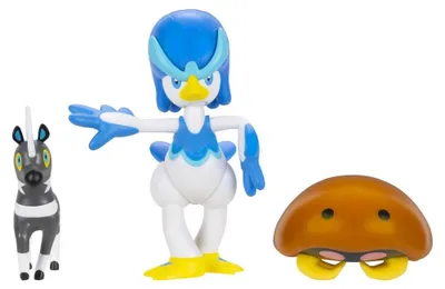 Produktbild von Pokémon Battle Figure Actionfiguren 3er-Pack Elezeba, Kabuto & Fuentente