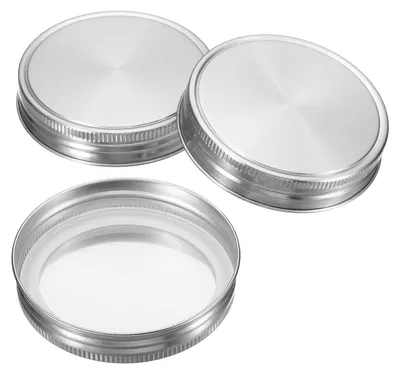 Edelstahldeckel 86 mm, 3er-Pack mit Silikondichtring