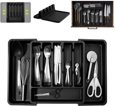 Immagine prodotto di Portaposate in plastica - 6-8 scomparti - Senza BPA