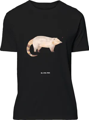 Produktbild von Mr. & Mrs. Panda Größe XL T-Shirt Nasenbär - Schwarz - Geschenk, Rüsselbär, mit Spruch, Tshirt, Bär, Nasenbären, Lustige Sprüche, Shirt