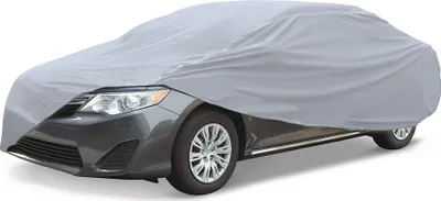 Produktbild von Autoabdeckung Autogarage Ganzgarage Vollgarage Auto Abdeckplane KFZ Schutzhülle Atmungsaktiv Universal 480x175x120cm Cover UV Staubdicht Grau Retoo