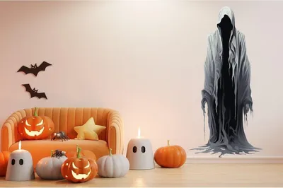 unheimliche Halloween-Schattenfigur – Decords Wandtattoo, Produktansicht 1