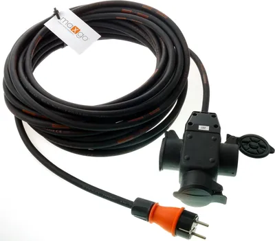 Produktbild von Schutzkontakt Verlängerungskabel Schukostecker auf 3-fach Kupplung H07RN-F TITANEX 3G2,5 230V IP44 5-50m, Länge:50m