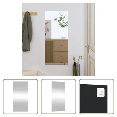 Produktbild von The Living Store Wandspiegel 40x80 cm Glas Rechteckig