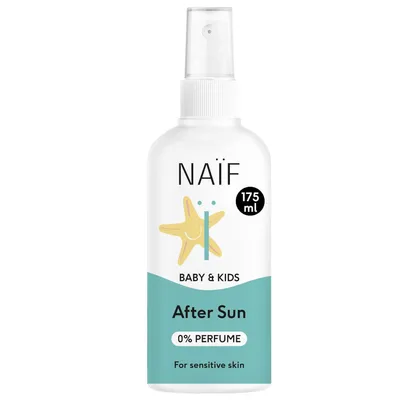Produktbild von Naïf - Kühlendes Aftersun-Spray - für Baby & Kind - 0% Parfüm - Beruhigt und kühlt die Haut - Ohne Mikroplastik, Mineralöle oder Silikone
