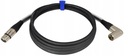Obrázek produktu pro Electric Sound Roxtone XLR úhlový mikrofonový kabel 3m