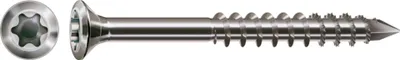 Produktbild von SPAX Fassadenschraube 5,0 x 100 mm Edelstahl A2 100 Stk ( 0467000501003 ) Teilgewinde Mini Linsensenkkopf Torx T-STAR plus T20 CUT