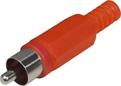 Produktbild von Cinch-Stecker, mit Knickschutz