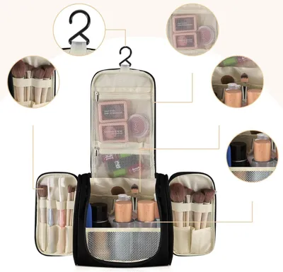 Image de Camerazar Organisateur de cosmétiques suspendu et spacieux pour le voyage