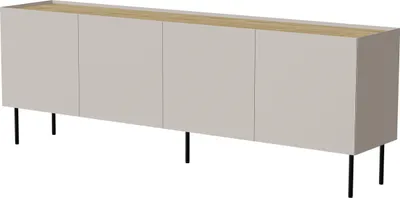 Produktbild von Furniture24 Kommode Fellini 200 Sideboard Kaschmir/Geölte Eiche Wohnzimmerschrank