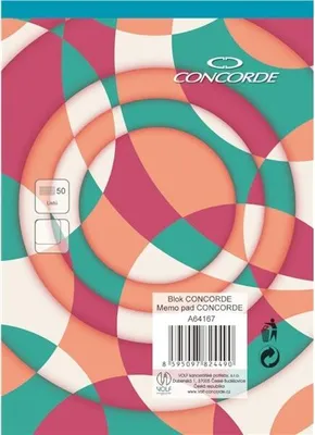 Zdjęcie produktu dla Blok CONCORDE A6, czysty, 50 kartek