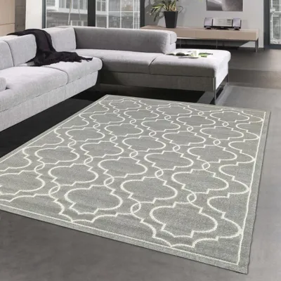 Obrázek produktu pro Orientální koberec s krásnými vzory | interiér a exteriér | v šedé barvě Velikost - 120 x 170 cm