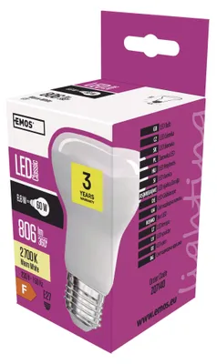 LED Lampe Classic R63 / E27 / 8,8 W (60 W) / 806 lm / Warmweiß