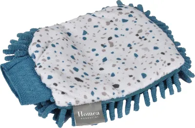 Image de Gant chenille microfibre Terrazzio bleu