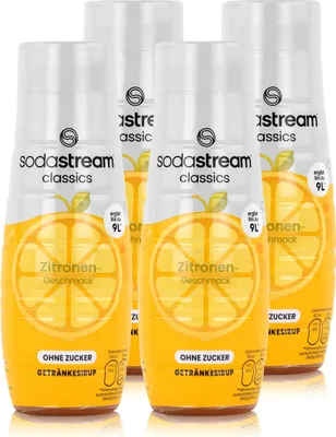 Produktbild von SodaStream Sirup ohne Zucker Zitrone Geschmack 440ml (4er Pack)