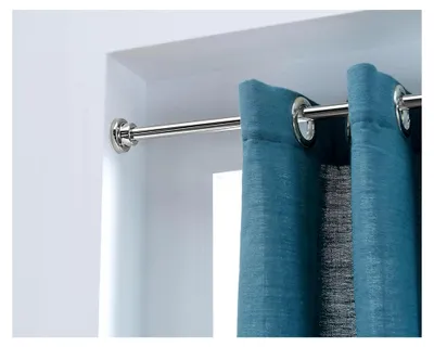 Produktbild von Gardinen-Spannstange - Ausziehbar ohne Bohren - Länge von 125-220 cm - Silber