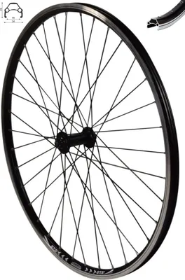 Produktbild von REDONDO 27,5 Zoll Vorderrad Laufrad Hohlkammer Felge Shimano HB T3000 Schwarz