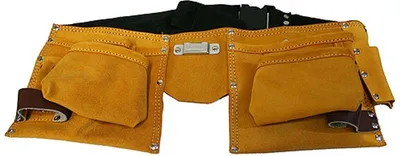 Obrázek produktu pro Brašna na nářadí HR68202, kožená, na opasek, 2 kapsy