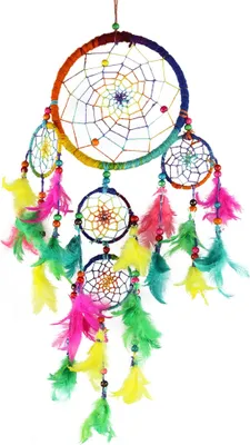 Produktbild von Traumfänger - Mobile - Deko - Durchmesser 16 cm bunt 01