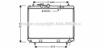 Produktbild von PRASCO DU2043 Kühler Wasserkühler Motorkühler für DAIHATSU TERIOS (J1)