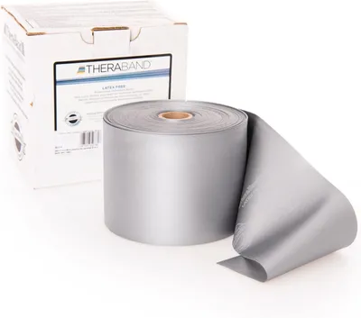 Produktbild von TheraBand® latexfrei 2,4m SILBER Super Schwer Gymnastikband Übungsband