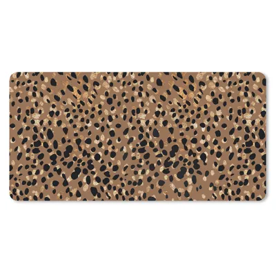 Produktbild von MuchoWow® Schreibtischunterlage - Tiermuster - Leopard 80x40 cm - XXL Mauspad - Gaming Mauspad