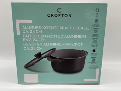 Produktbild von Crofton Aluguss Topf + Deckel Induktion 24 cm