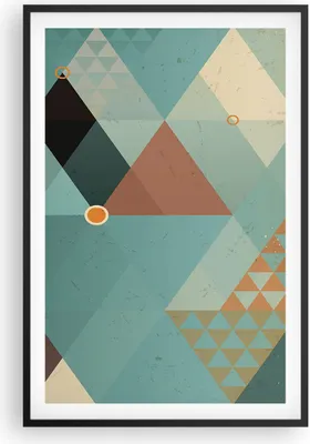 Produktbild von Gerahmtes Poster - Schwarzer Rahmen - Abstraktion modern - 61x91,5 cm - Wand Bild - Wanddeko - Wandbilder - Kunstposter - Wandposter - Bilderrahmen - Bilder - Kunstdruck - Wandbild - P2BPA61x91-3571