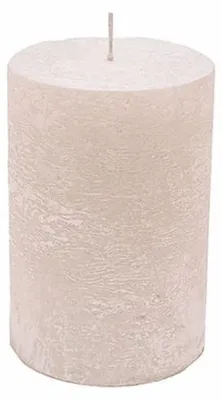 Obrázok produktu pre Značková sviečka Stumpenkerze, priemer 10 cm, výška 15 cm, farba: perleťovo biela, doba horenia: približne 120 hodín.