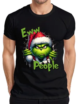 Immagine prodotto di Maglietta da uomo Eww People Grinch Natale Grumpy grim funny gift, nero, XXL