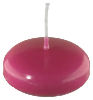 Zdjęcie produktu dla Świeczki pływające w kolorze fuksja, 32 x Ø 80 mm, 8 sztuk