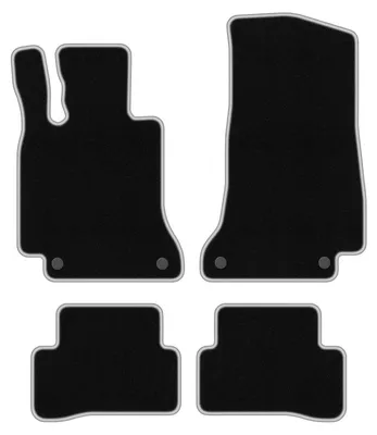 Immagine prodotto di Tappetini in velluto per Mercedes C W205 con poggiapiede 2015- Set 4 pezzi