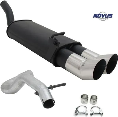 Produktbild von Novus Sportauspuff Auspuff 2x90 rund DTM Audi A3 Seat Leon VW Golf 4 Beetle